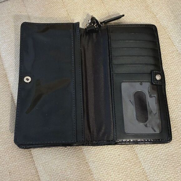 Coach Patent Leather Monogram Signature Wristlet - Picture 5 of 10